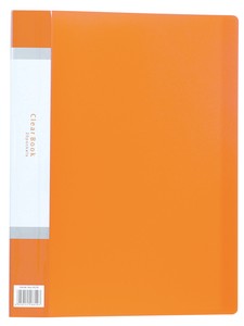 Filing Item Clear Book Orange