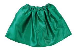 ソフトサテンスカート緑