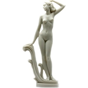 女神アフロディーテ ヴィーナス彫像 ヌード女性 立っている裸婦アラバスター彫刻 ホーム贈り物輸入品