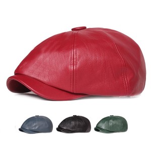 帽子 ハンチング ベレー帽 合皮 キャップ ハット 色豊富 ユニセックス メンズ レディース