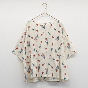 Button Shirt/Blouse Pullover Tulips 2-way