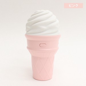 ソフトクリーム型 ミニ加湿器  ピンク
