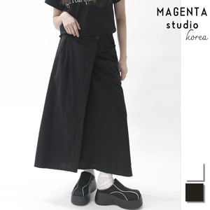 【韓国ファッション】2024年春新作　シンプル　ラップスカート　ロングスカート