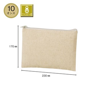Pouch Flat Pouch Cotton Natural Small Case