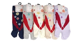 Crew Socks Tabi Socks Polka Dot Made in Japan