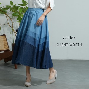 Skirt Color Palette Denim Skirt Gradation 【2024NEW】