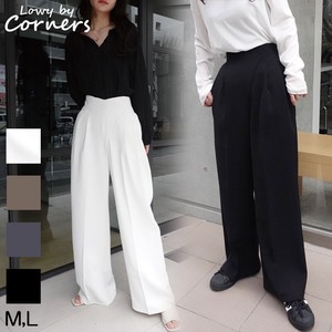 Full-Length Pant High-Waisted Bottoms Summer Tuck Pants Casual Spring Simple
