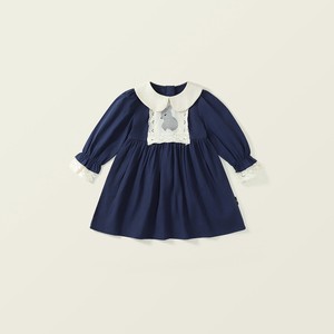 Kids' Formal Dress Long Sleeves Rabbit Spring One-piece Dress Embroidered Kids
