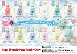 「ぬいぐるみ」Happy Birthcolor Pastel Rabbit 〜Oval〜