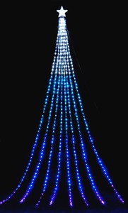 LEDナイアガラライト5m（グラデーションブルー）WG－1313BL　【イルミネーション】【クリスマス】