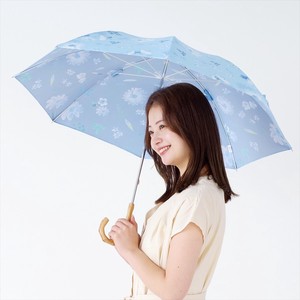 《2024春夏新作》【晴雨兼用傘】長傘 遮光 2サイドフラワーシャドー