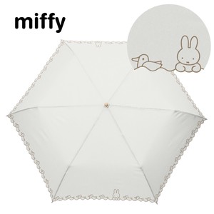 ◆2024新作◆【ミッフィー】1級遮光晴雨兼用傘・折りたたみ傘・刺繍アヒル