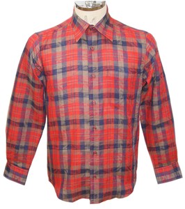 Button Shirt Plaid Made in Japan