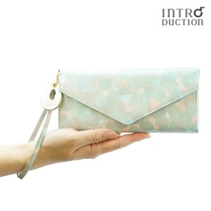 Long Wallet Coin Purse Pastel Large Capacity Genuine Leather Made in Japan