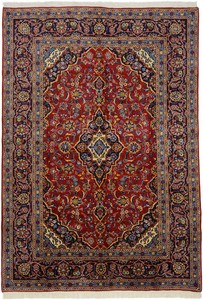 ペルシャ 絨毯 カシャーン ウール 手織 ラグ 約200×285cm K-51938