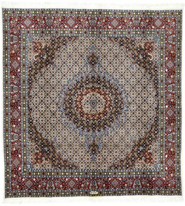 ペルシャ 絨毯 ムード ウール 手織 ラグ 約246×259cm MO-32