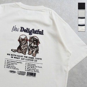 イヌネコBACK刺繍Tシャツ【2024夏物】【ユニセックス】