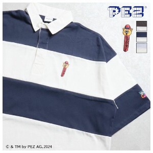 【PEZ】刺繍ラガーシャツ【2024夏物】【ユニセックス】