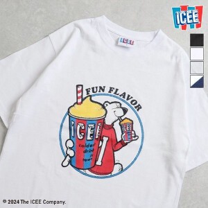 【ICEE】　フロントプリントTシャツ【2024夏物】【ユニセックス】