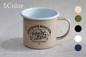LALPHA　アウトドアモンスター　ホーローマグカップ【5色あり・日本製・コーヒー・キャンプ・アウトドア】