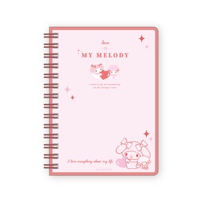 Pre-order Notebook Red Pink Sanrio Characters collection
