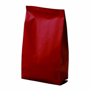 コーヒー用品 COT-925 インナーバルブ付100g用ガゼット袋 マット赤 ヤマニパッケージ