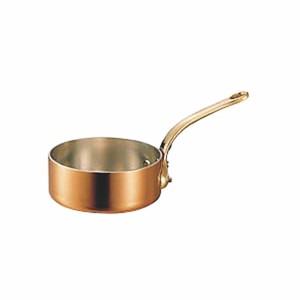 銅極厚浅型片手鍋 真鍮柄 18cm カンダ