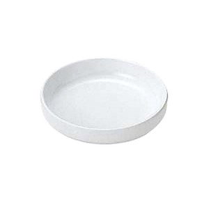 メラミン食器 No.71W 給食用食器漬物皿(フチ切立型) (白) カンダ