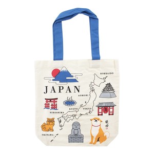 Tote Bag Mount Fuji Shiba Dog Pocket 38cm x 39cm