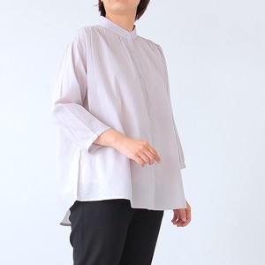Button Shirt/Blouse Gathered Blouse 7/10 length 2024 Spring/Summer