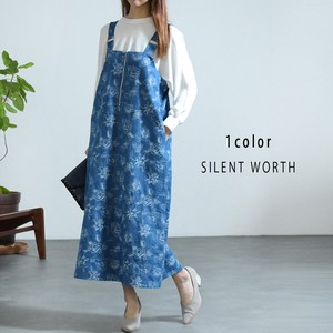 Jumper Dress Floral Pattern (S) Jumper Skirt 【2024NEW】