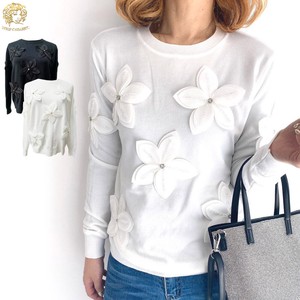 Sweater/Knitwear Pullover Knit Tops Flowers Embroidered