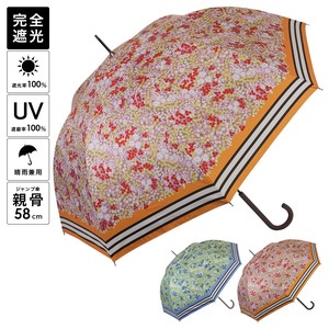 2024ss新作：春夏 晴雨兼用傘 小花柄 ジャンプ傘  日傘 雨傘  花柄 UV 撥水