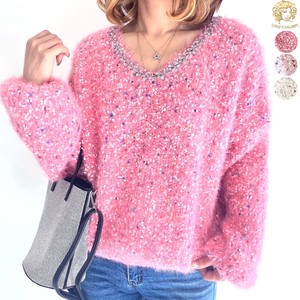 Sweater/Knitwear Knitted Bijoux Tops