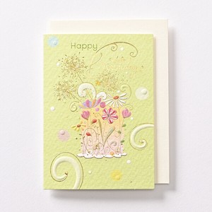 Greeting Card Foil Stamping Mini Cake Flowers