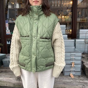 Jacket Quilted Vest Stand-up Collar