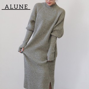 Sweater/Knitwear High-Neck One-piece Dress Ladies' Autumn/Winter
