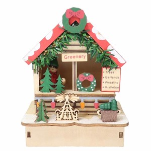 【インテリア雑貨】ウッドデコレーション クリスマスマーケット グリーンナリィ クリスマス
