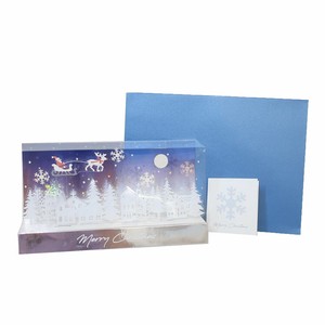 【クリスマス】Pop up card series キュービックポップアップカード タウン
