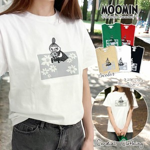 T-shirt Pudding MOOMIN M Flower Garden NEW