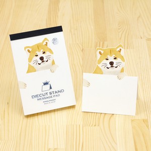 Memo Pad Diecut Stand Message Card Message Pad Made in Japan