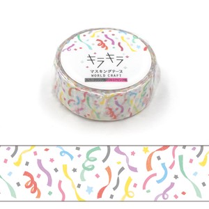 WORLD CRAFT Washi Tape Gift Kira-Kira Masking Tape Stationery M