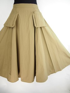 Skirt Nylon Pocket Cotton Flare Skirt 2024 Spring/Summer