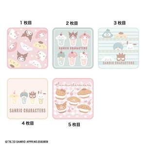 Mini Towel Mini Sanrio Characters 5-pcs pack