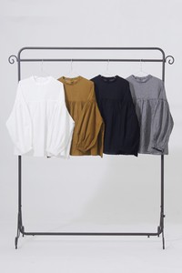 Button Shirt/Blouse Spring/Summer Shirring
