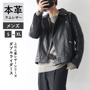 Jacket black Genuine Leather Men's Size XL