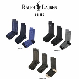 POLO RALPH LAUREN(ポロ ラルフローレン)ビジネス ソックス 3足セット スーパーソフト 靴下 メンズ 8613PK