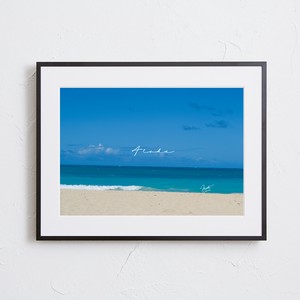 【おしゃれアートポスター】ハワイ ビーチ 海 波 風景 景色 写真 photo A4 A3 A2