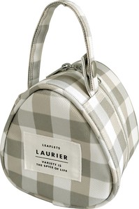 Lunch Bag Pouch Gray Check