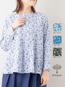 Button Shirt/Blouse Pudding Double Gauze Spring/Summer